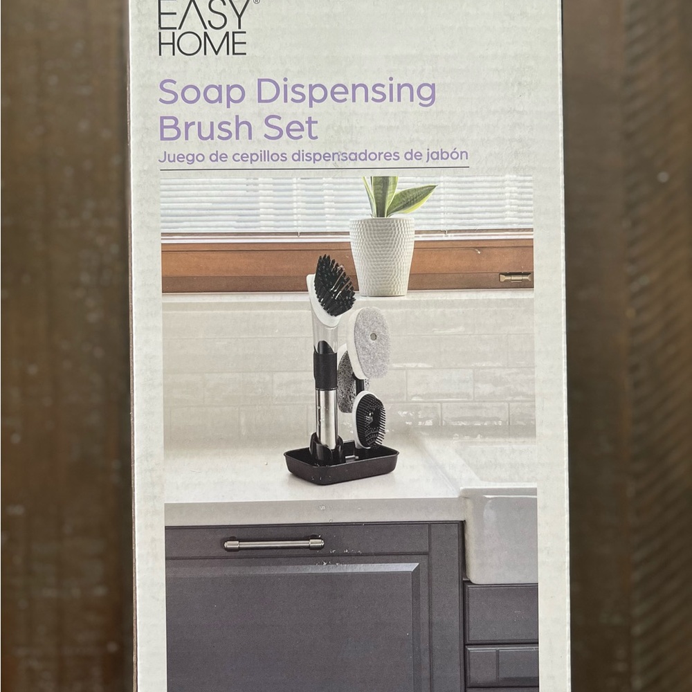 Easy Home Soap Dispensing Brush Set